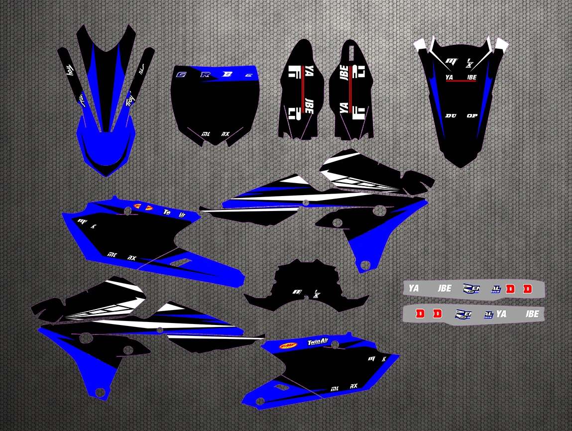 Графические наклейки для мотоцикла Набор наклеек Yamaha YZF 250 450 YZF250 YZ250F YZ450F YZF450 2014-2017