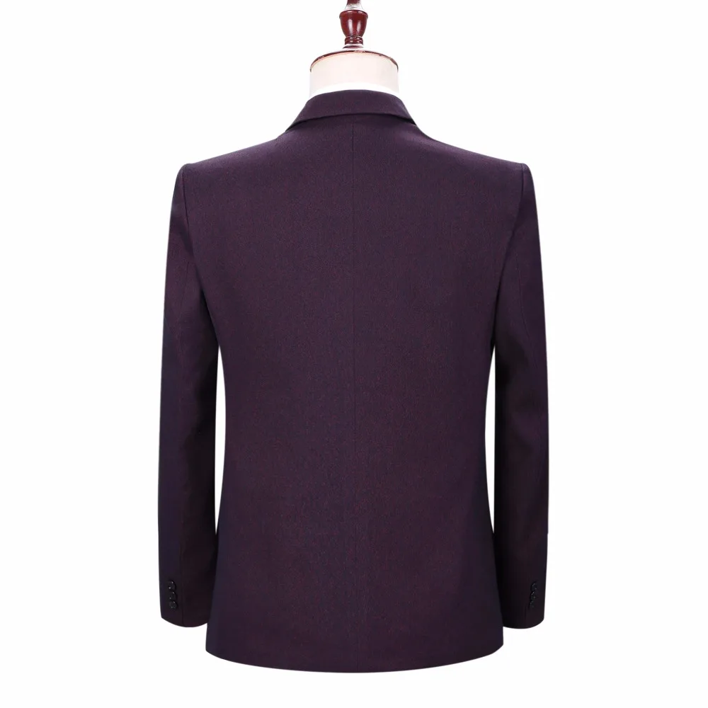 Spring Autumn Man Smart Casual Blazers Red Blue Plain Colour Jackets Suits Men Slim Fit Blazer Male Elegant Outfit Costume Homm | Мужская