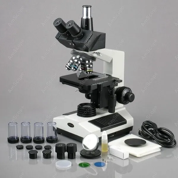 Ветеринарный микроскоп Doctor AmScope Supply 40X 2000X медицинский составной Микроскоп для