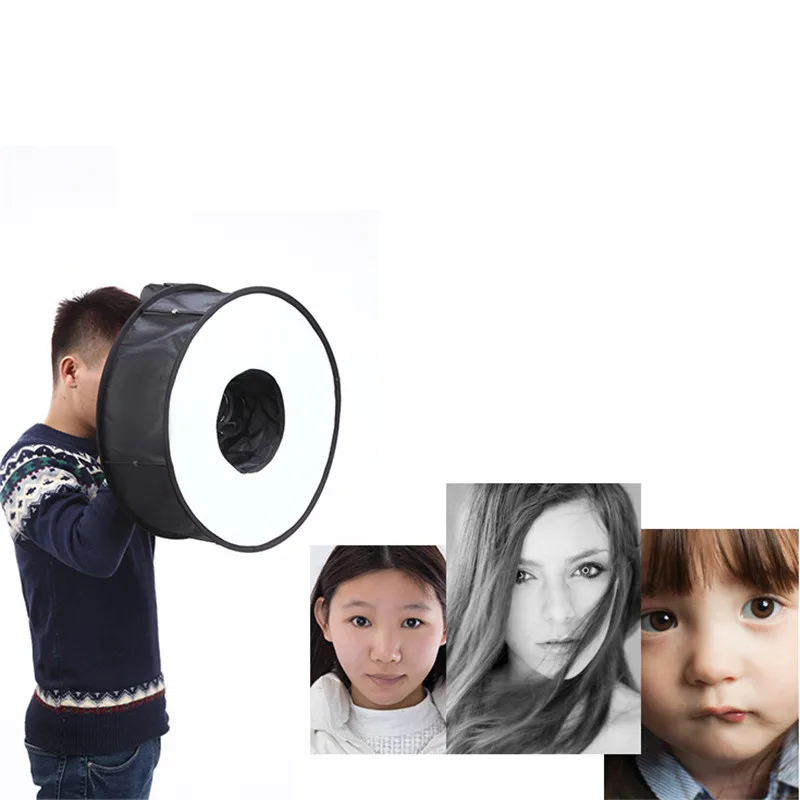 Tycipy Ring 45 см Вспышка круглая Стильная вспышка светящаяся Мягкая коробка