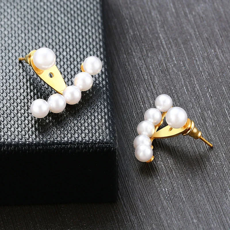 Женские серьги из нержавеющей стали 2 в 1 | Украшения и аксессуары