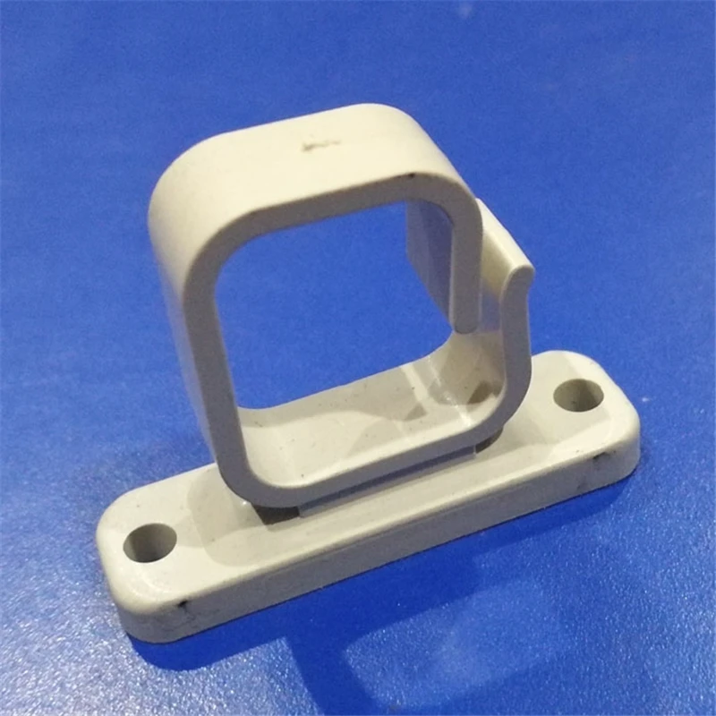 100PCS cable manager ring 2 holes square ABS plastic for distribution box cable management for network cabinet white 39*26*10mm