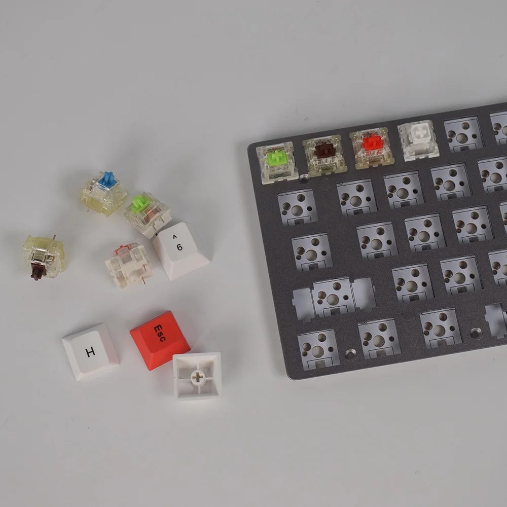 GK68 RGB алюминиевая механическая клавиатура набор полуготовая DIY|Комплекты мышь