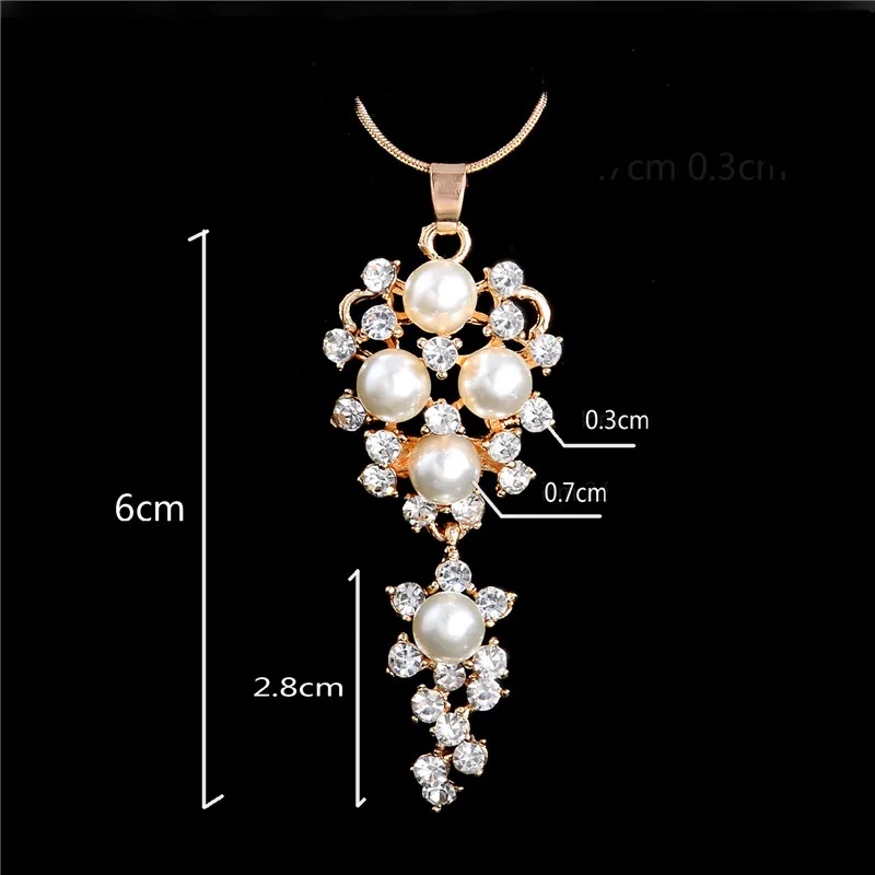 Комплект из колье и серёг с искусственным жемчугом|earring necklace organizer|necklace pedantearring