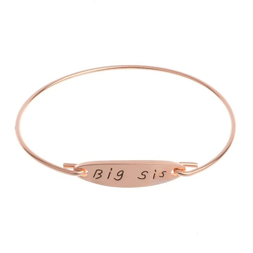 Big Mid Lil Sis Bangle Bracelet Women Girls Jewelry Family Party Gifts Bangles | Украшения и аксессуары