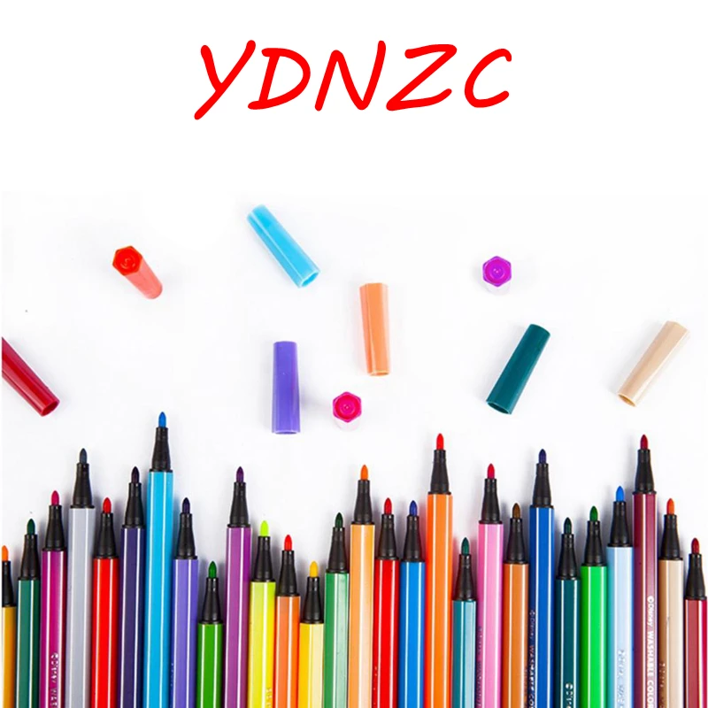 YDNZC 36 цветов, профессиональная цветная ручка, маркеры, ручка, цветная ручка, тонкий наконечник для детей, рисование, цветные книги, товары для рукоделия