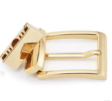

DIY leather craft buckle gold Male head strap rotating pin buckle reverse belt buckle pants pin buckle rotating agings 3.3cm