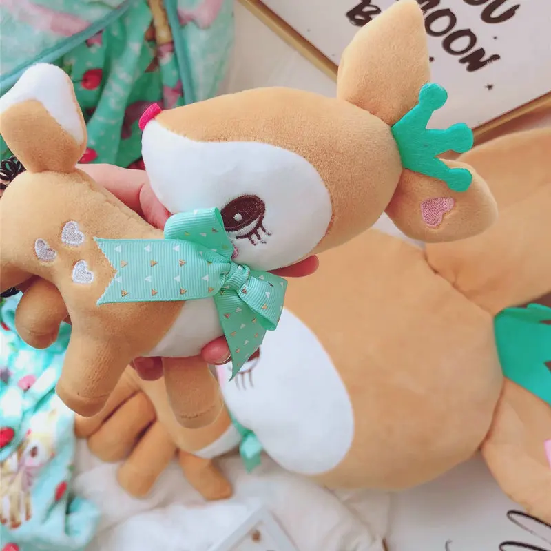 

70cm Big size Toys Animal Plush Toys Sika Deer blanket Doll Christmas Gifts for Kids Girl Cute Kawaii Stuffed Toys Child