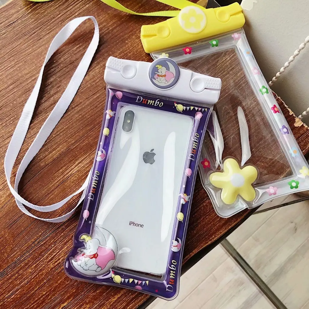 Коробка для телефона с рисунком мультяшной русалочки, водонепроницаемая плавательная сумка с воздушным шариком, чехол для iPhone XR 7 8 Huawei Xiaomi, водонепроницаемый чехол снега.