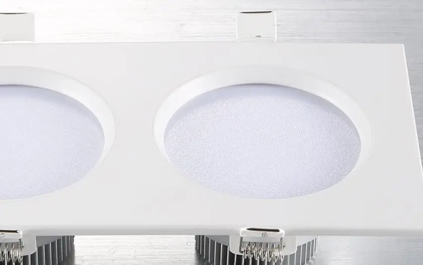 Квадратная двойсветодиодный ная потолочная лампа современные Светодиодные