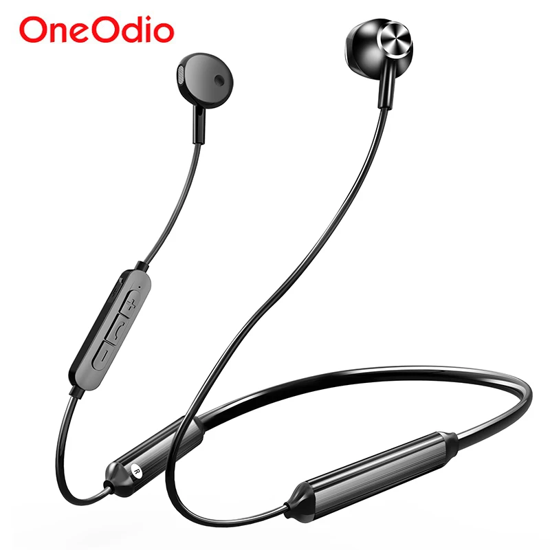 Oneodio A15 Bluetooth наушники с шейным ремешком Беспроводные HD микрофоном металлические