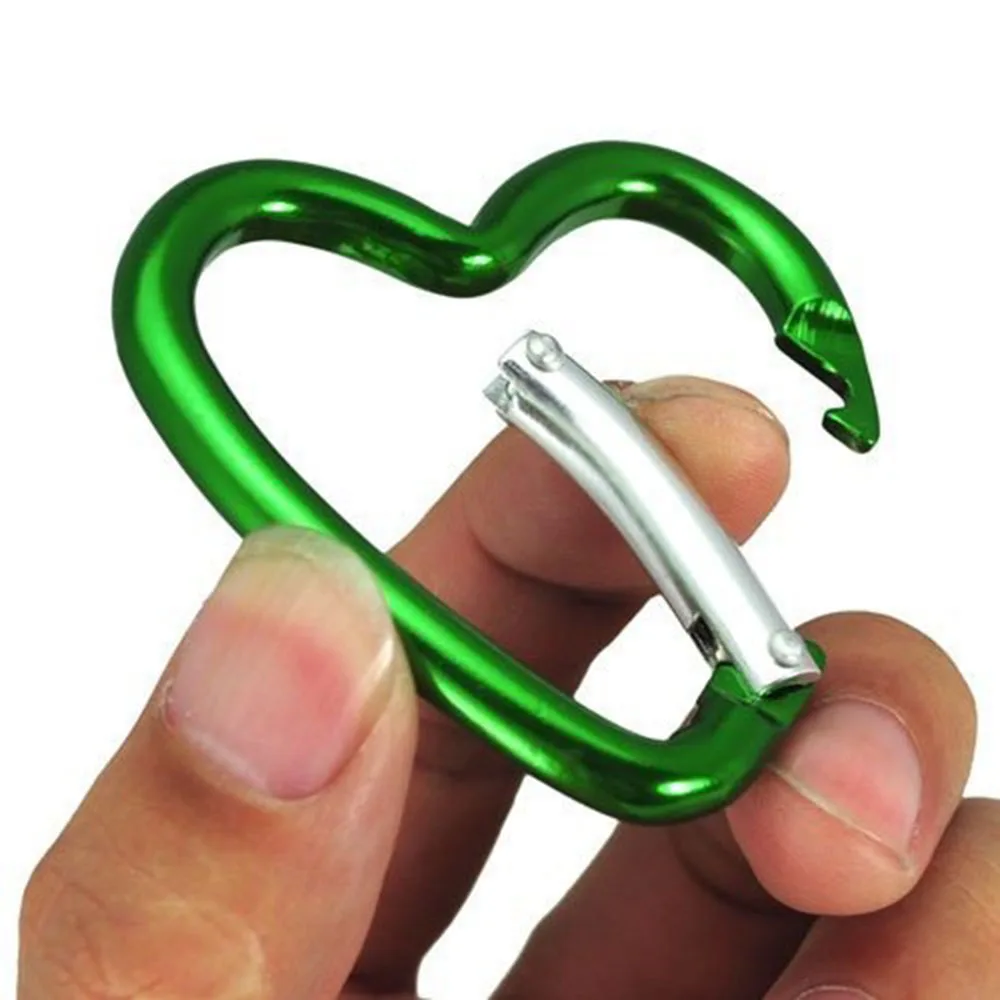 Подарок в форме сердца карабин из алюминиевого сплава крючок защелкивающийся