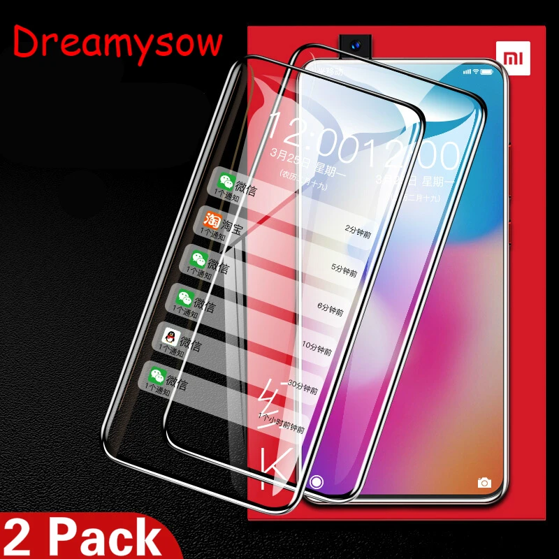2 шт 9H полное покрытие протектор экрана для Xiaomi Mi 9T Pro Redmi K20 Note 5 6 7 7A S2 Y2 закаленное