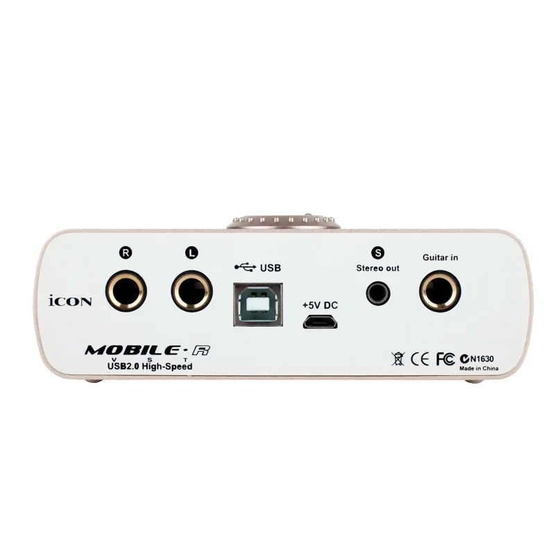 Звуковая карта ICON mobile R VST USB 24 бит 96/192 кГц 1 Микрофон вход/1 гитара 2 аналоговых