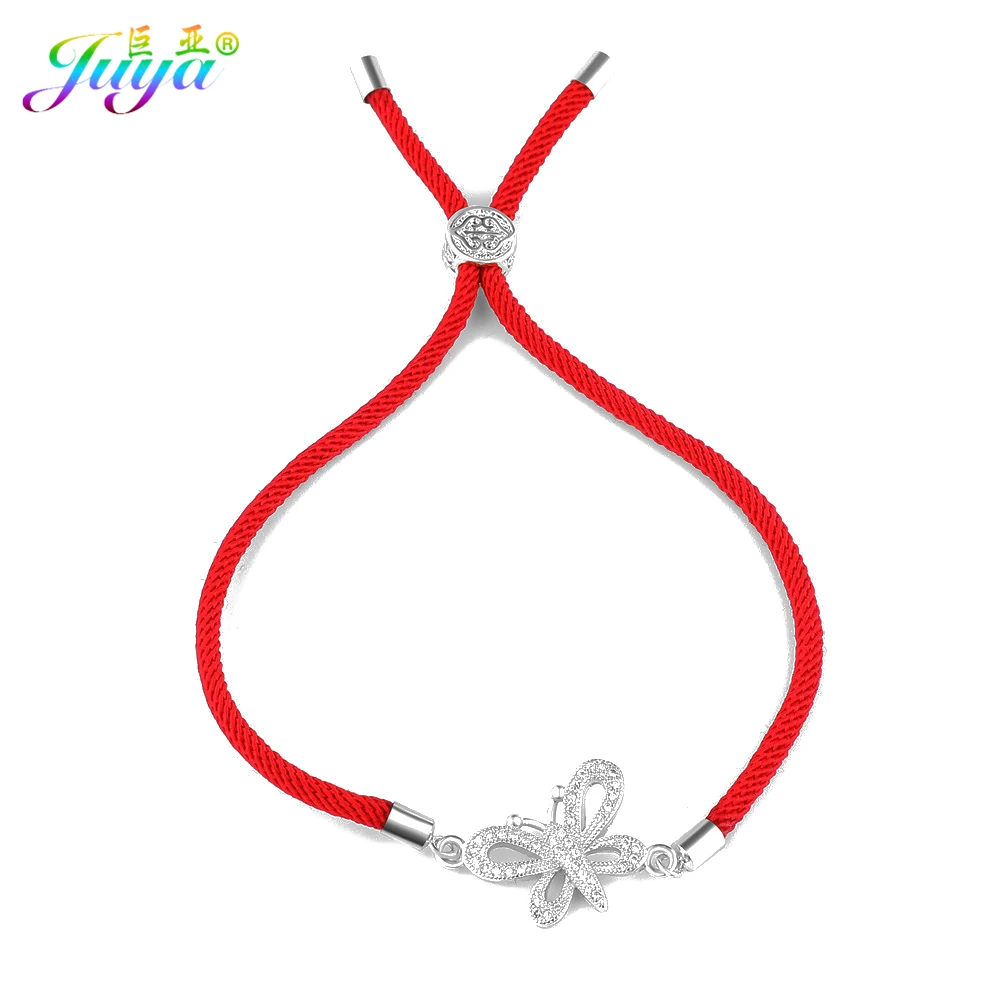 Браслет Juya ручной работы с подвесками-бабочками золотого/розового