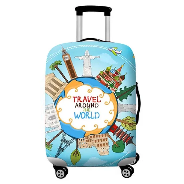 Thicker Travel Suitcase Protective Cover Luggage Case Travel Accessories Elastic Luggage Dust Cover Apply to 18''-32'' Suitcase - Цвет: D