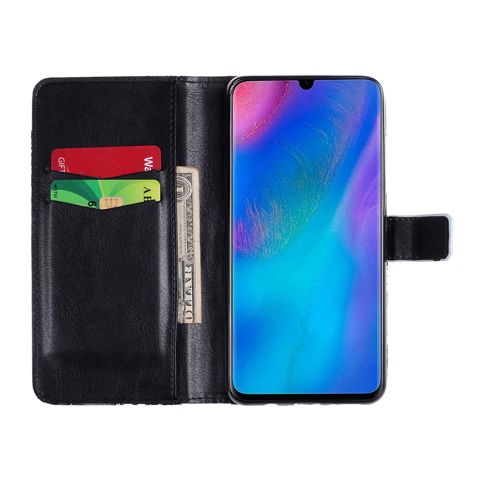 Роскошный чехол для huawei mate 20 lite P30 P20 Nova 2i P9 Lite Mini P smart Honor 7A Pro Y5 Y6 Prime чехлы из искусственной кожи