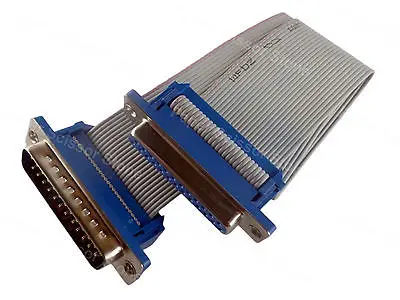 12 дюймовый DB25 разъем штырь гнездо последовательный/параллельный плоский кабель