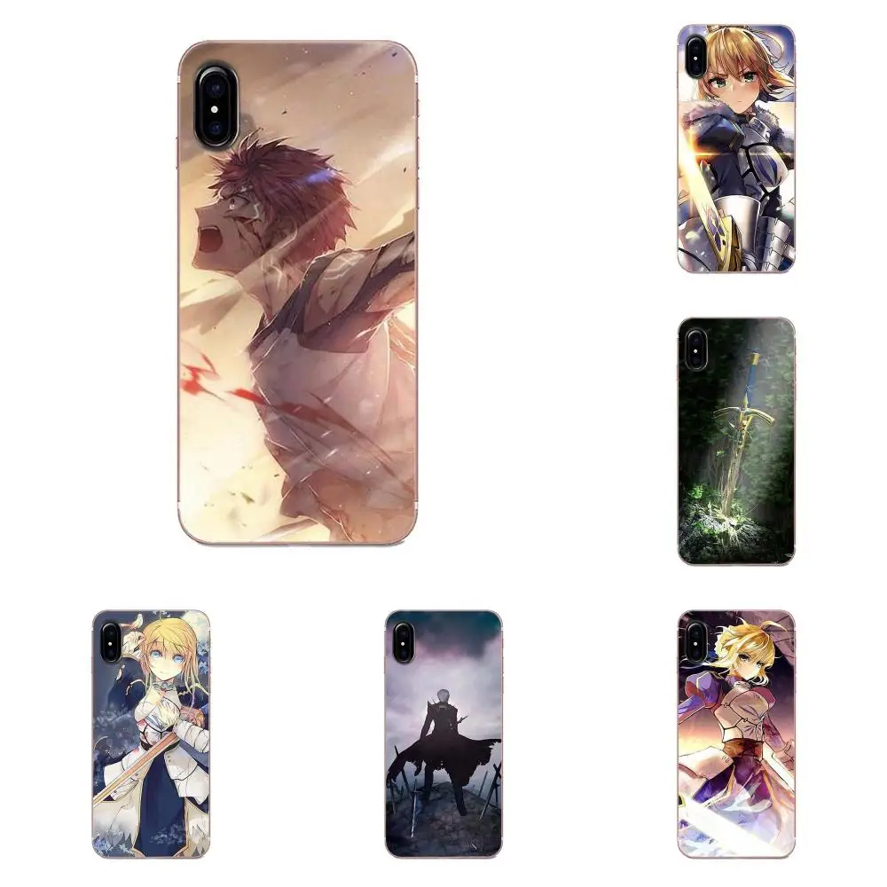 Fate Zero Stay Night Saber для Galaxy Grand Alpha G850 Core2 Prime S2 I9082 A3 A5 A7 On5 On7 2015 2016 2017 мягкий с рисунками