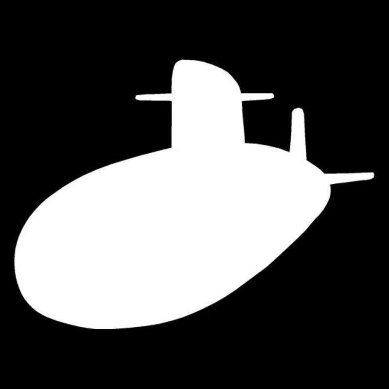 

12.7cm*9.5cm Submarine Sub Navy Fashion Stickers Car Styling Decals Black/ white