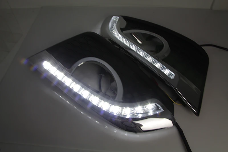 Автомобильные мигающие DRL Для Chevrolet Chevy Captiva 2011 2012 2013 дневные ходовые огни drl Противотуманные фары крышка желтый