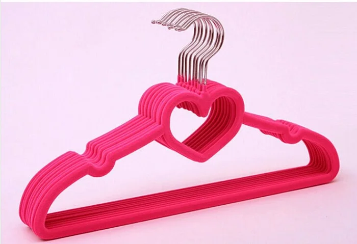 Sorplus стекались Валентина вешалка/вешалка для одежды с пот сердце (24 шт./лот)|clothes