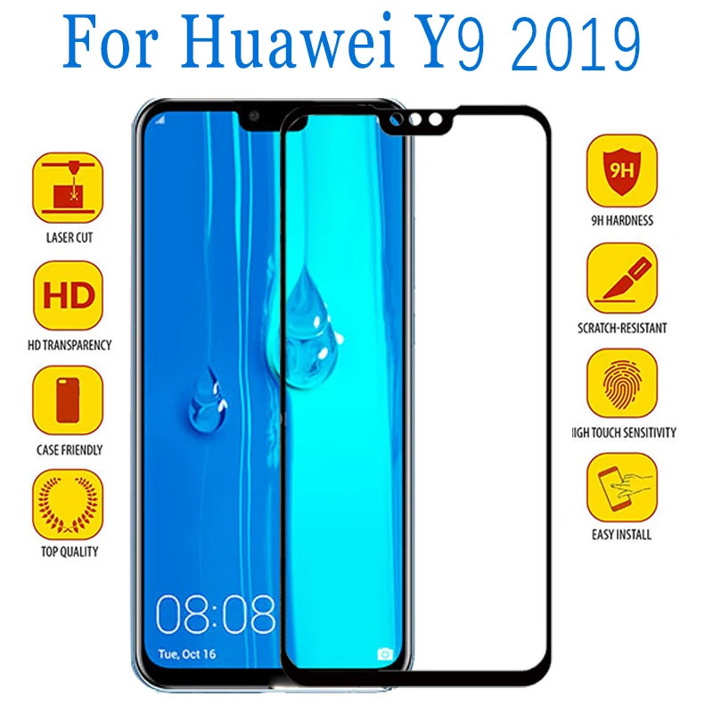 Защитное стекло для huawei y9 2019 cam закаленное huavei hauwei tremp y 9 9y Защитная пленка экрана