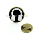 Элегантные и очаровательные стильные броши для наушников Классическая коллекция музыка хип-хоп рэп булавка мужской значок для костюма рубашки C 959