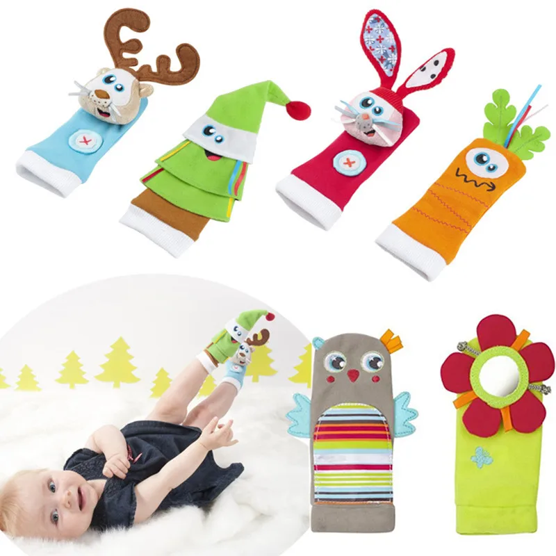 

New Arrival 0~24 Months Baby Infant Rattle Socks Educational Soft Newborn Gift Toy For Children Baby Toy Baby Foot Socks