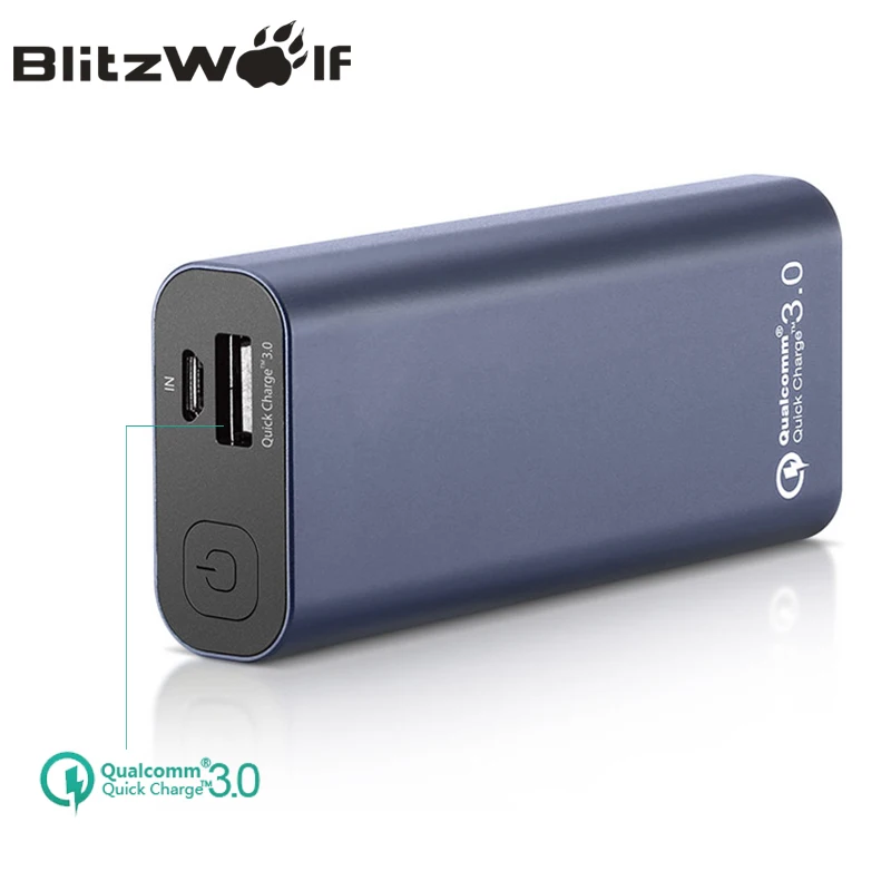 Blitzwolf bw p4 5200 мАч Запасные Аккумуляторы для телефонов Портативный qc3.0 Quick Charge