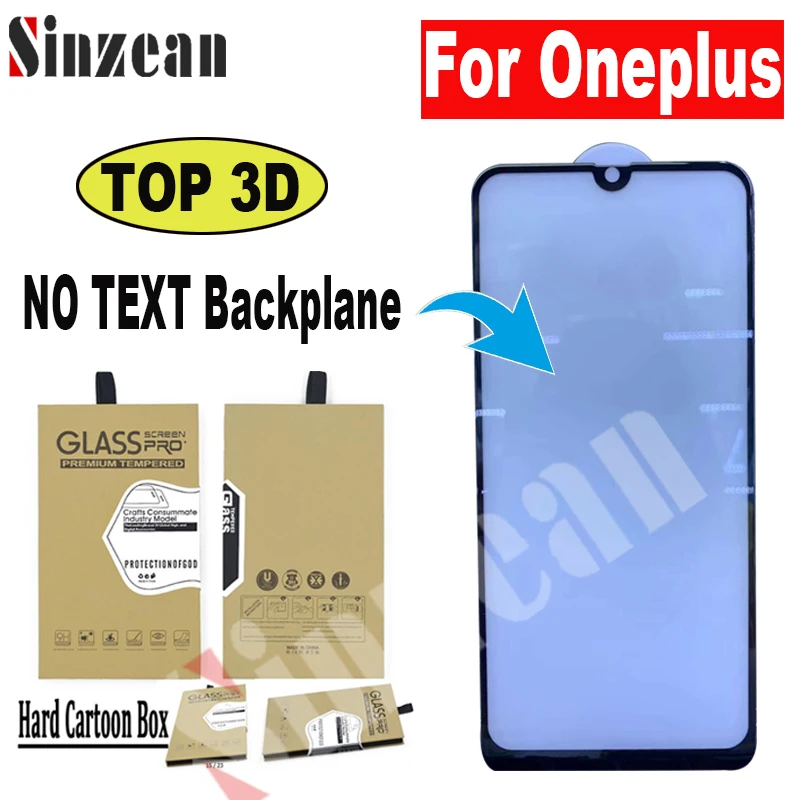 Sinzean 50 шт. Топ 3D изогнутый край Полное покрытие из закаленного стекла для Oneplus 7/1 + 6