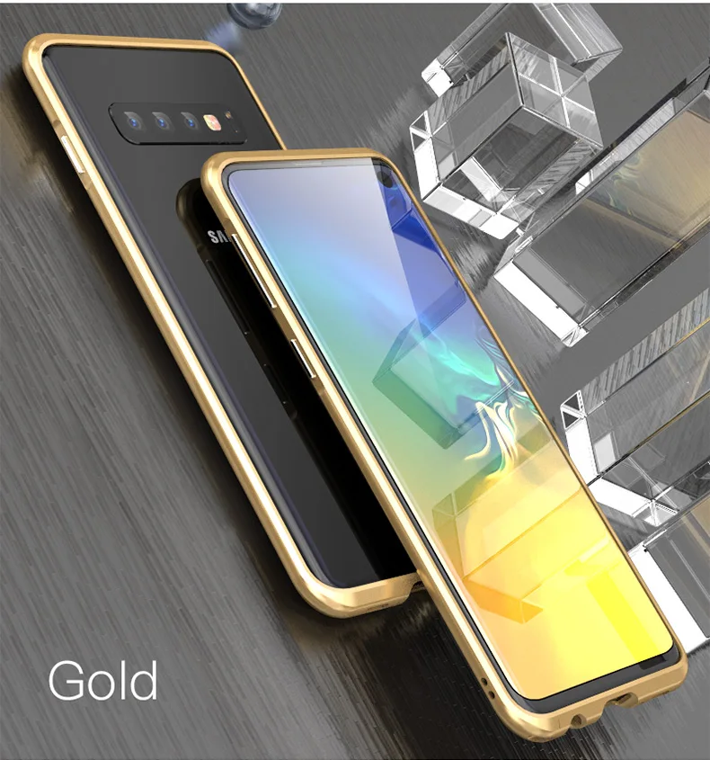 Изогнутый металлический чехол-бампер LUPHIE для samsung Galaxy S10 Plus S10e, алюминиевый бампер для samsung S10 Plus S10e, роскошный чехол s