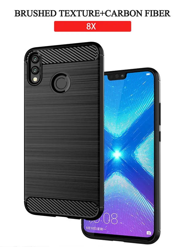 Крышка для huawei Honor 8x силиконовый чехол Броня бампер противоударные крышки Чехлы