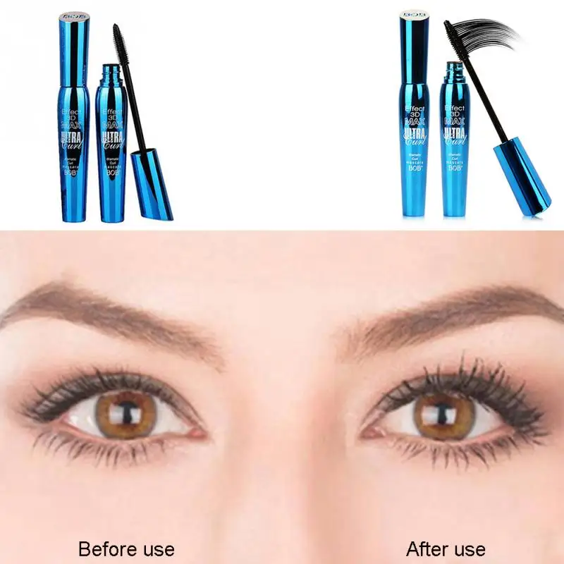 3D волокно водонепроницаемая завивка ресниц/толстая/удлиняющая/долговечная тушь