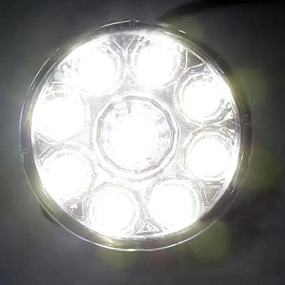 2 шт. 9 светодиодных автомобильных фар Круглый противотуманный свет супер яркая