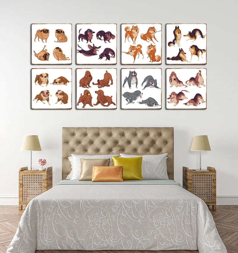 Табличка металлическая винтажная игра с животными жестяная вывеска бар