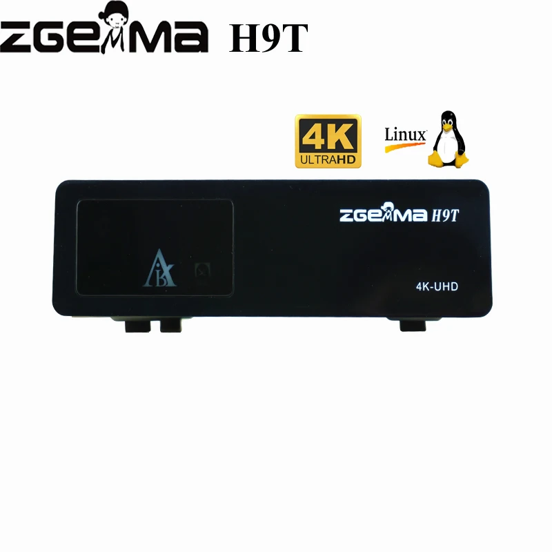 2 шт./лот 4K UHD Zgemma H9T одиночный тюнер DVB T2/C IPTV STALKER Linux TV BOX|tuner dvb-t2|iptv stalkerbox tv box |