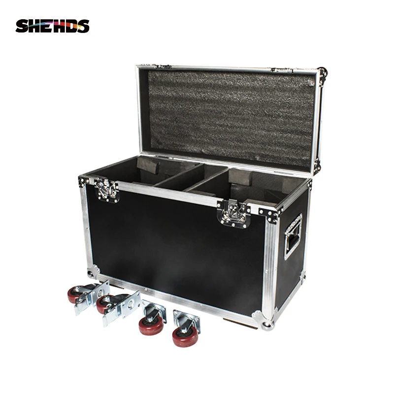 Чехол для полетов SHEHDS с 2 светодиодными балками + стирка 19x15 Вт RGBW Масштабирование