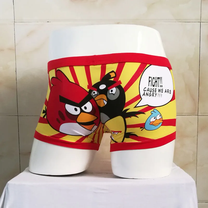 Boys Cartoon cotton Classic Printing Ferocious bird Sexy Underpants Men Underwear Simpsan treasure Panties Boxers students |