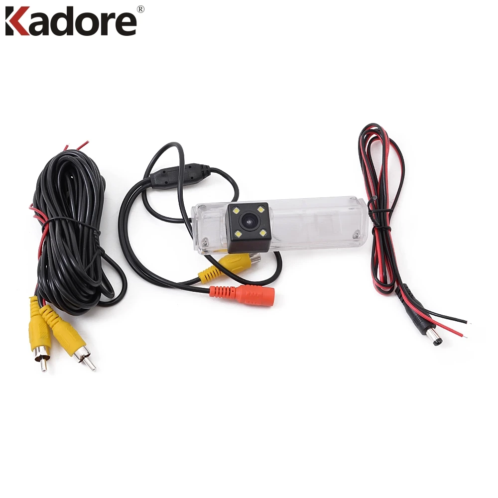 Автомобильная камера заднего вида HD CCD 4 светодиода ночное видение Система помощи