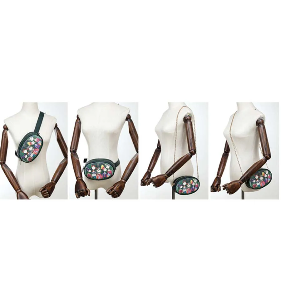 Поясная Сумка LANLOU Женская поясная сумка из высококачественной искусственной