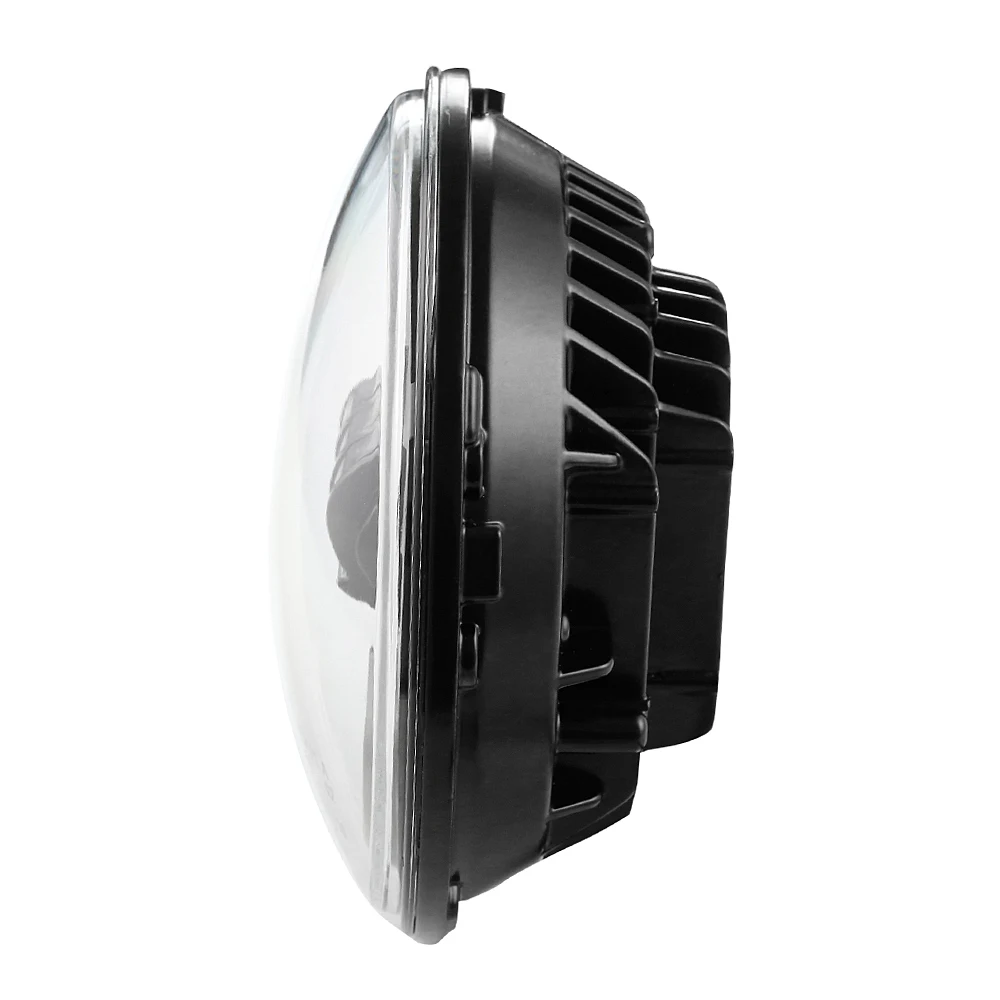 Светодиодный круглый 7 дюймовый мотоцикл фара с поворотниками Hi/Lo луч проектор