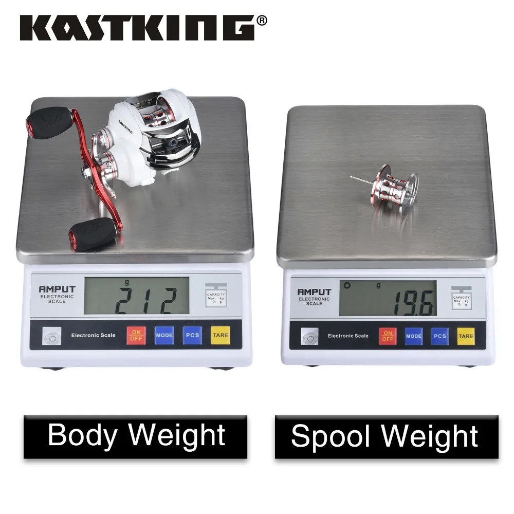 KastKing whitemax компактный 8 кг/17.6LB Baitcasting Рыболовная катушка идеально низкая скорость