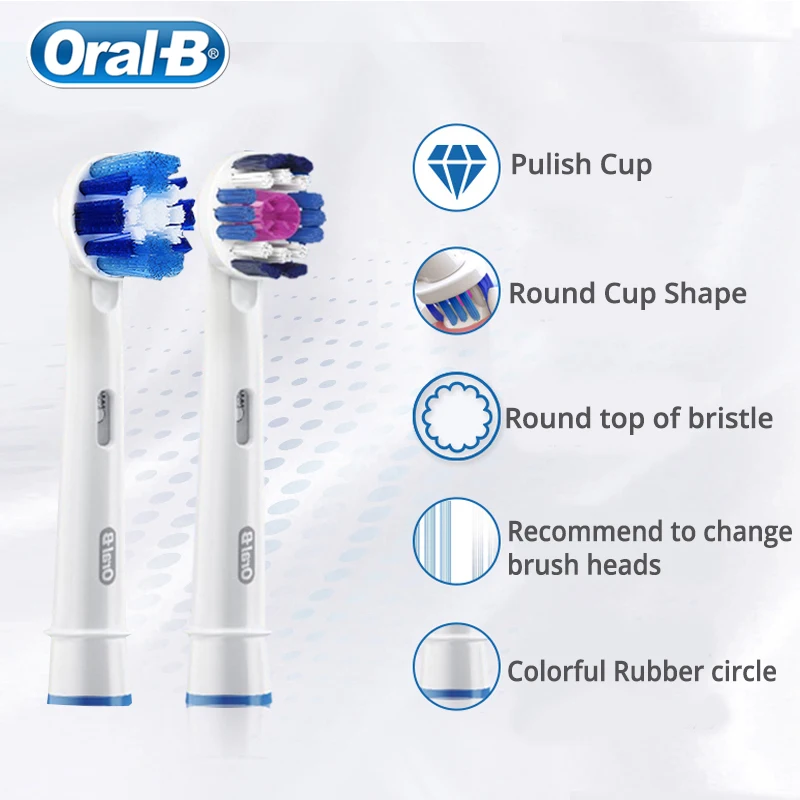 Электрическая зубная щетка Oral B Vitality для взрослых с 2 сменными насадками