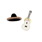Брошь на лацкан музыкальной гитары значок на булавке для шляпы набор мультяшных булавок модные эмалированные Броши для женщин и мужчин ювелирные изделия аксессуары в подарок
