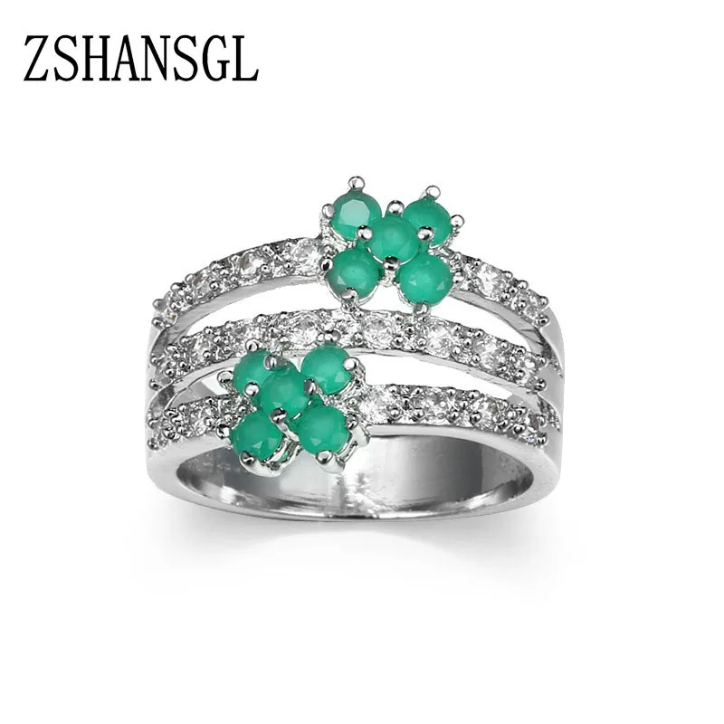 Женское кольцо из серебра 925 пробы с фианитом | Украшения и аксессуары