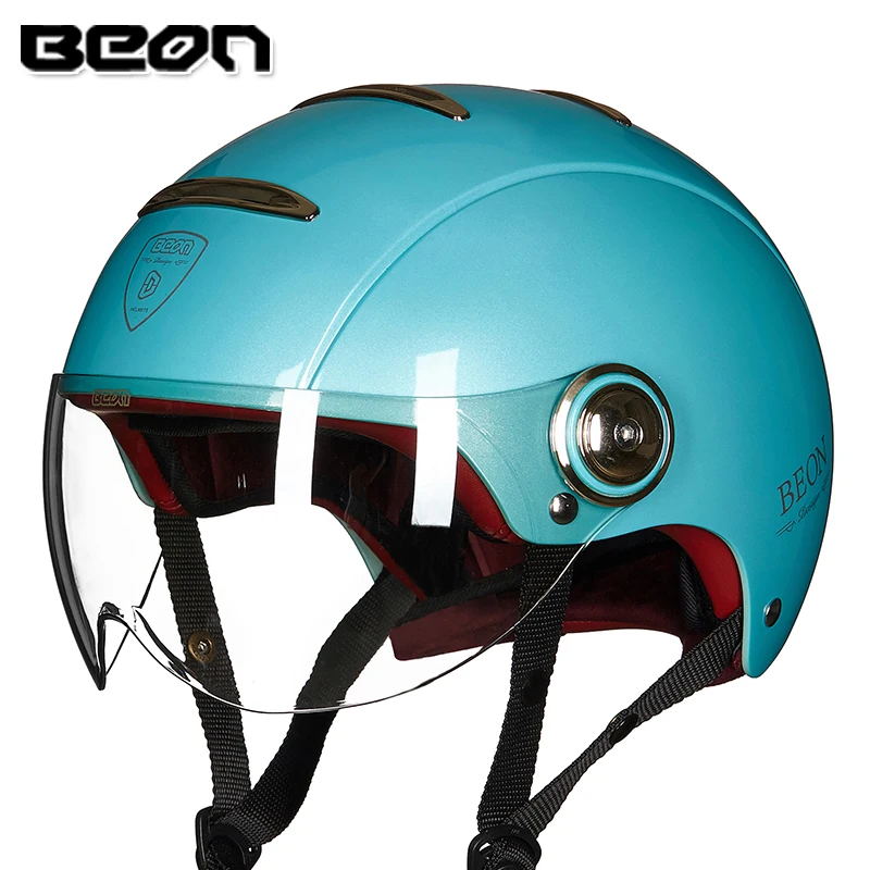 BEON мотоциклетный шлем скутер с открытым лицом Casque Capacete Casco Moto шлемы для мужчин и