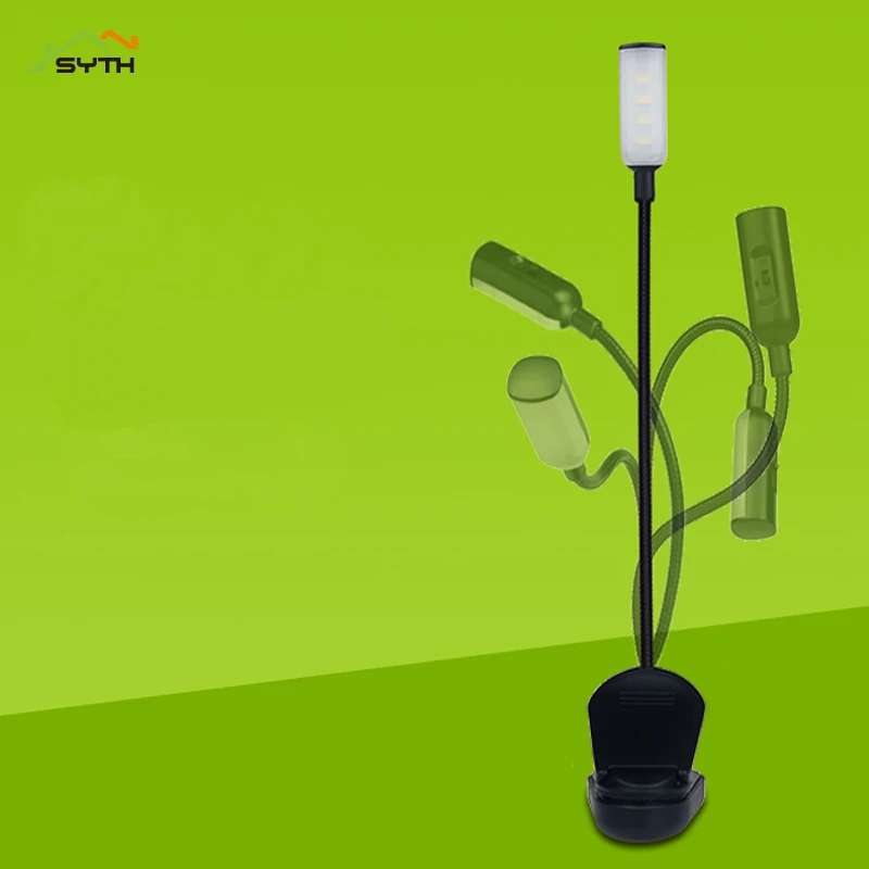Настольная лампа с зажимом Usb для зарядки Светодиодная чтения глаз книг