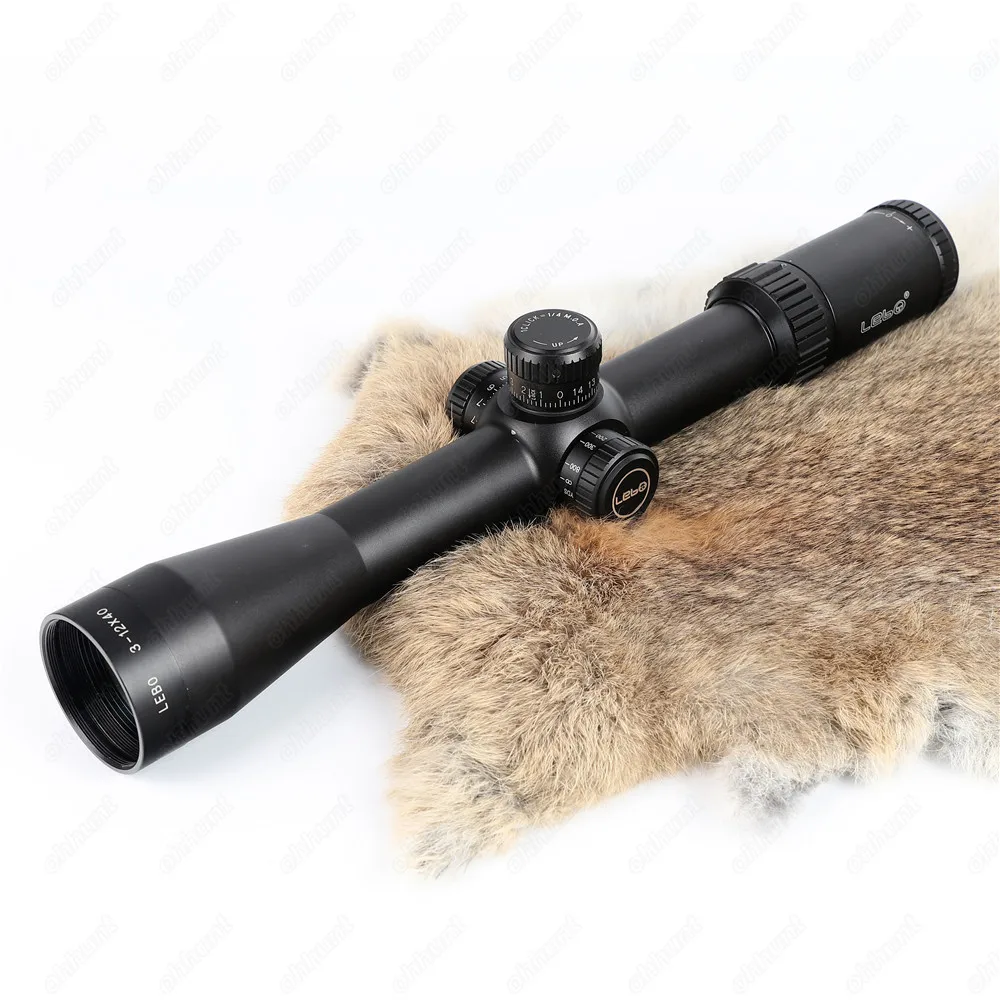 LEBO BJ 3-12X40 SFY первый фокальный самолет винтовки прицелы боковой Параллакс стекло гравированное Сетка Охота Тактический стрельба прицел