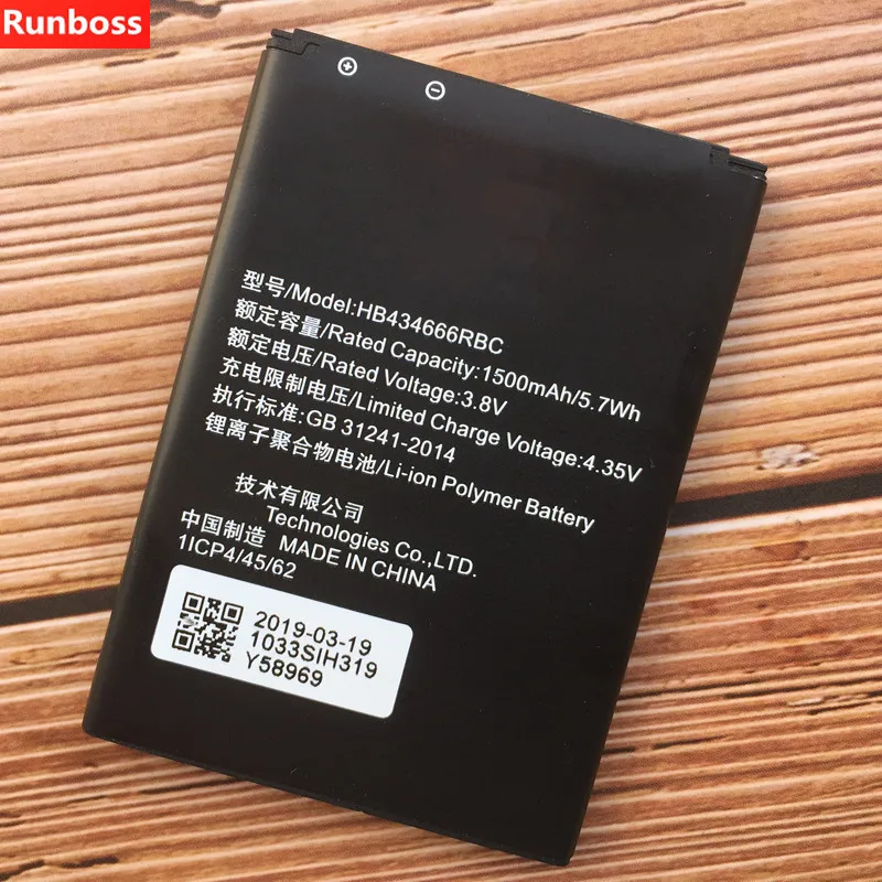 Для HUAWEI E5573S 856/852/853 HB434666RBC Wifi аккумуляторная литий ионная Встроенная полимерная